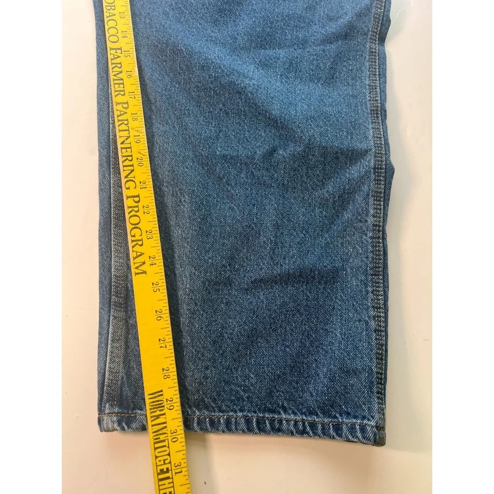 Rocx‎ Men's Carpenter Jeans 58x30 Blue Cotton Straight Workwear W58 L30